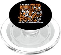 Consapevolezza della sclerosi multipla Mi vesto di arancione PopSockets PopGrip per MagSafe