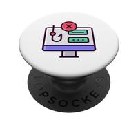 Consapevolezza della sicurezza informatica dei sopravvissuti al phishing Stai attento PopSockets PopGrip Adesivo