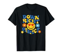 Consapevolezza della sindrome di Down Right Perfetto Retro Groovy Maglietta