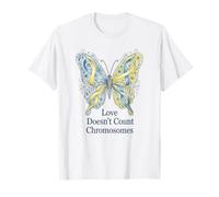Consapevolezza della sindrome di Down T21 L'Amore Non Conta i cromosomi Maglietta