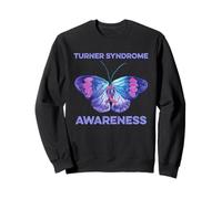 Consapevolezza della sindrome di Turner, Farfalla, Nastro Viola, TS genetico Felpa