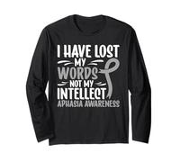 Consapevolezza dell'afasia Ho Perso Le Mie Parole, Non Il Mio intelletto Maglia a Manica
