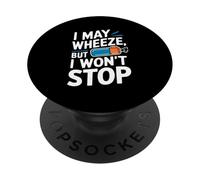 Consapevolezza dell'asma Respiro sibilante Inalatore asmatico Guerriero dell'asma PopSockets PopGrip Adesivo