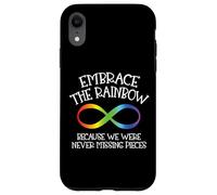 Consapevolezza dell'autismo Abbraccia The Rainbow Infinity Anti Puzzle Custodia per iPhone XR
