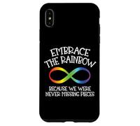 Consapevolezza dell'autismo Abbraccia The Rainbow Infinity Anti Puzzle Custodia per iPhone XS Max