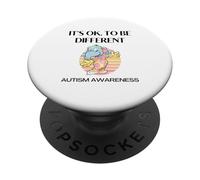 Consapevolezza dell'autismo Elefante carino Va bene essere diverso PopSockets PopGrip Adesivo