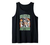 CONSAPEVOLEZZA DELL'AUTISMO | God Autism Dog Lover Bootleg Style Canotta