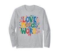 Consapevolezza dell'autismo L'Amore Non ha Bisogno di Parole Puzzle Maglia a Manica