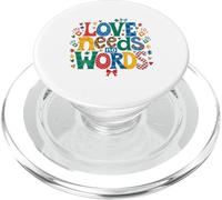 Consapevolezza dell'autismo L'amore non ha bisogno di parole Puzzle PopSockets PopGrip per MagSafe