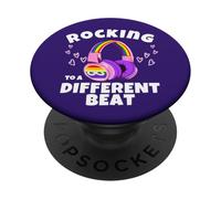 Consapevolezza dell'autismo Neurodiversità oscillare a un ritmo diverso PopSockets PopGrip Adesivo