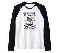 Consapevolezza dell'autismo Rispetto Amore Supporto Maglia con Maniche Raglan