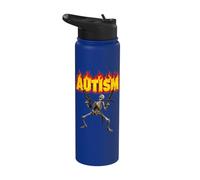 Consapevolezza dell'autismo Scheletro Autismo Scheletro Stainless Steel Insulated Water Bottle