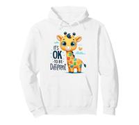 Consapevolezza dell'autismo: va Bene Essere Diversi Giraffa Felpa con Cappuccio