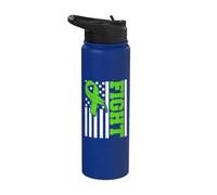 Consapevolezza delle lesioni cerebrali Supporto per la salute mentale Stainless Steel Insulated Water Bottle