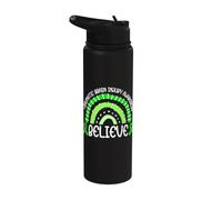 Consapevolezza delle lesioni cerebrali Supporto per la salute mentale Stainless Steel Insulated Water Bottle