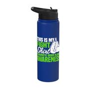 Consapevolezza delle lesioni cerebrali Supporto per la salute mentale Stainless Steel Insulated Water Bottle