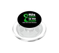 Consapevolezza delle lesioni del midollo spinale Green Ribbon Family Fighter PopSockets PopGrip per MagSafe