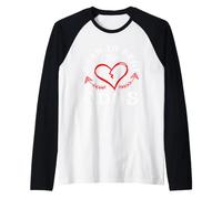 Consapevolezza delle malattie cardiache congenite del Guerriero CHD Carino Maglia con Maniche Raglan