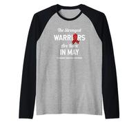 Consapevolezza dell'embolia polmonare Maggio Compleanno Maglia con Maniche Raglan