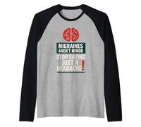 Consapevolezza dell'emicrania Dolore cronico Advocacy Forza invisibile Maglia con Maniche Raglan