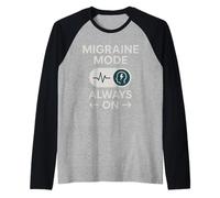 Consapevolezza dell'emicrania Dolore cronico Advocacy Forza invisibile Maglia con Maniche Raglan