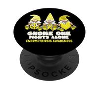 Consapevolezza dell'endometriosi Gnomo che combatte da solo PopSockets PopGrip Adesivo