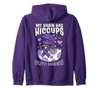 Consapevolezza dell'epilessia Dino Trex Il Cervello ha Il Felpa con Cappuccio