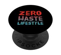 Consapevolezza dello stile di vita dei rifiuti zero - Dichiarazione Eco Warrior PopSockets PopGrip Adesivo