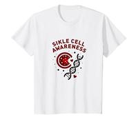 Consapevolezza falciforme: Supporto alla Ricerca Medica Maglietta, Bambini, Bianco, 6 Anni