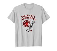 Consapevolezza falciforme: Supporto alla Ricerca Medica Maglietta, Uomo, Argento, L