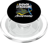 Consapevolezza patriottica della sindrome di Down della bandiera degli Stati Uniti PopSockets PopGrip per MagSafe