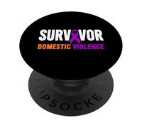 Consapevolezza sulla violenza domestica - Sopravvissuto alla violenza domestica PopSockets PopGrip Adesivo