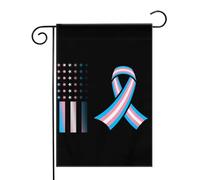 Consapevolezza sulle questioni transgender 1 Bandiere da Giardino 12,5x18 Pollici - Banner dai Colori Vivaci per Decorazioni Esterne di Giardini e Case - Idee Regalo