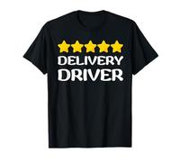 Consegna a Cinque Stelle Driver Food Jobs Funny Rating Consegne Maglietta