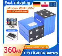 Consegna veloce 4-8 pezzi 3.2V 50Ah 100Ah 320Ah 360Ah Lifepo4 batteria al litio ferro fosfato fai da te 12V 24V 48V celle solari ricaricabili