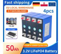 Consegna veloce 4 batterie al litio ferro fosfato LiFePO4 da 3,2 V 50 Ah possono essere combinate in celle ricaricabili da 12 V 24 V 48 V senza impuestos 4PCS