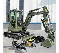 Consegna veloce Mini escavatore cingolato da 2,5 tonnellate Motore Yanmar Piccoli bagagli Uso da giardino e in fattoria Multifunzionale personalizzato