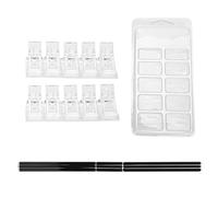 Consejos de arte de uñas Sluffs Pinching Fije Clamp Diy Extensión de uñas Cepillo de gel Manicura Kit de arte de manicura de uñas
