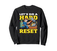 Consente di Fare Un Hard Reset Hammer Computer Smash IT Felpa