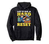 Consente di Fare Un Hard Reset Hammer Computer Smash IT Felpa con Cappuccio
