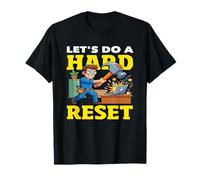 Consente di Fare Un Hard Reset Hammer Computer Smash IT Maglietta