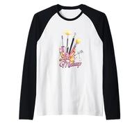 Consente Trucco Divertente Bellezza Amante Truccatore Maglia con Maniche Raglan
