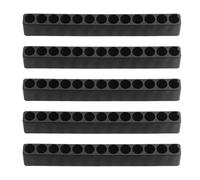 Conserva comodamente le punte del cacciavite con questo supporto flessibile progettato per strumenti esagonali da 1/4", tutto è al suo posto (13 fori)