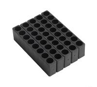 Conserva comodamente le punte del cacciavite con questo supporto flessibile progettato per strumenti esagonali da 1/4", tutto è al suo posto (10 fori)