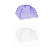 Conservazione Base Alimenti Schermo a -up Cibo Picnic grande Copertura 2 Ombrelli Rete a rete Proteggi cucina, da e bar (F, One Size)