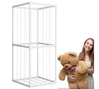 Conservazione degli animali di peluche - Scatola portaoggetti per peluche | Supporto grande per zoo di animali, tubo trasparente salvaspazio per zoo giocattolo nella cameretta dei bambini, camere da l