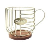 Conservazione di cialde di caffè,- Stabile contenitore per tazze che consente di risparmiare spazio sul piano di lavoro o sul tuo armadio. Niente più cassetti o scatole disordinati con