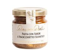 Conserve Conti - Condimento per Pasta con Sarde e Finocchietto Selvatico - 4 vasetti da ml. 106/360 g Produzione Artigianale Siciliana
