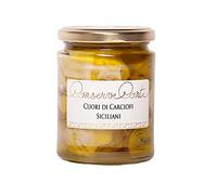 Conserve Conti - Cuori di Carciofi siciliani in olio extravergine d'oliva - 2 vasi da ml. 314/540 g - produzione artigianale