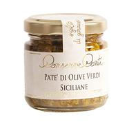 Conserve Conti - Patè di olive verdi - 4 vasetti da ml. 106/360 g - produzione artigianale siciliana
